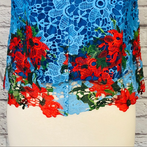 VO Jeans | Sleeveless Graphic Crochet Top - Picture 4 of 8